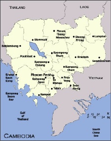 Cambodia map