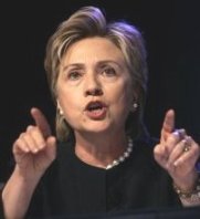 Hillary pointing