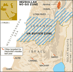 Lebanon map